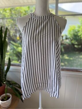 Ava Sky Tank - Vertical Stripe